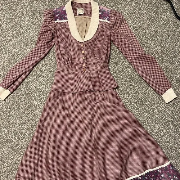 RARE Gunne Sax skirt and blouse set - Picture 1 of 7